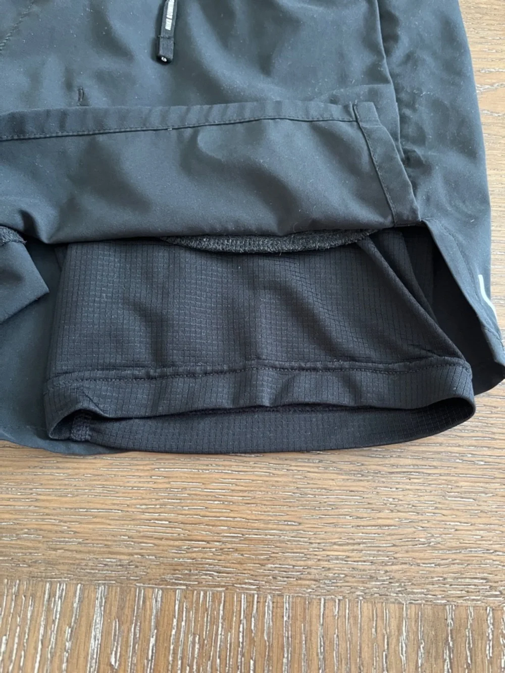 Nike Black Athletic Running Shorts with Reflective Swoosh - Picture 4 of 16